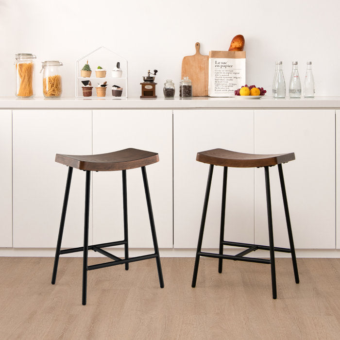 Wooden Metal Kitchen Island Stools H25 Delicia: Counter Stool