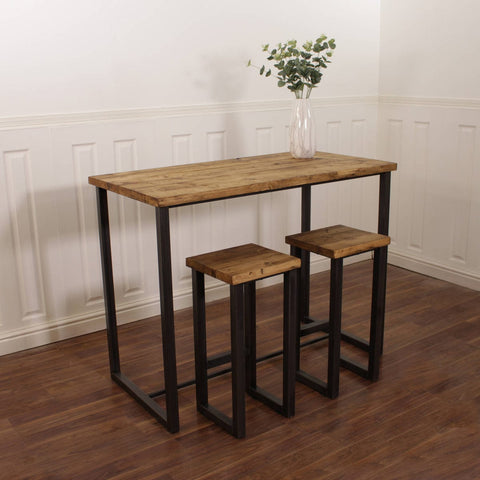 H74LuxBar: Wooden Bar Table