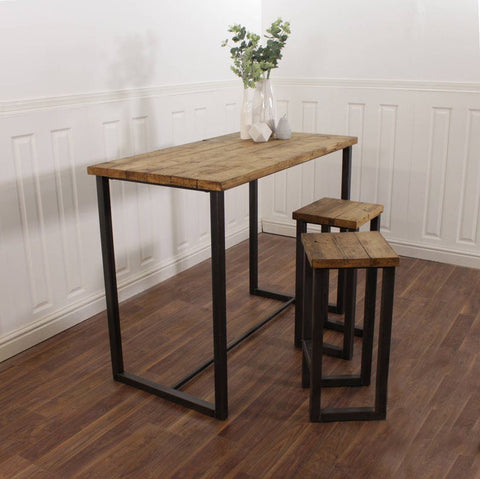 H74LuxBar: Wooden Bar Table