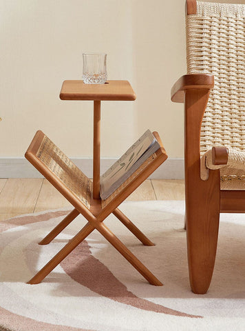 R29 Prestige: Rattan Side Table, Natural Accent Piece
