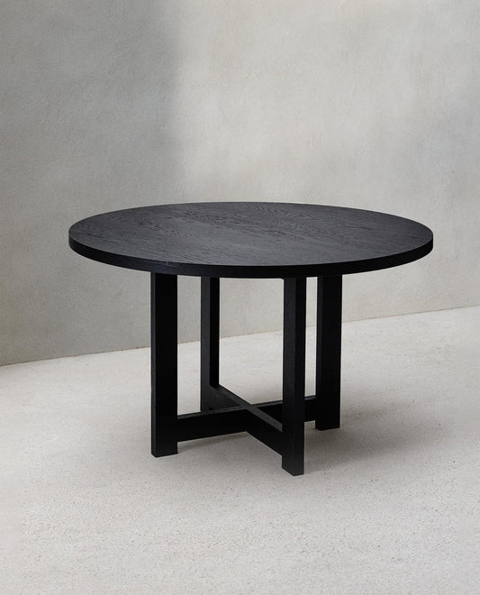 W107 MiniMado: Solid Wood  Round Dinning Table
