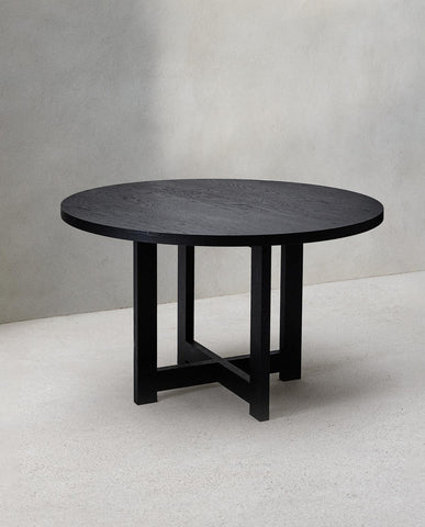 W107 MiniMado: Solid Wood  Round Dinning Table