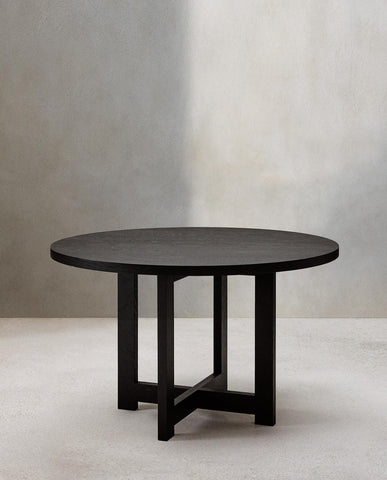 W107 MiniMado: Solid Wood  Round Dinning Table