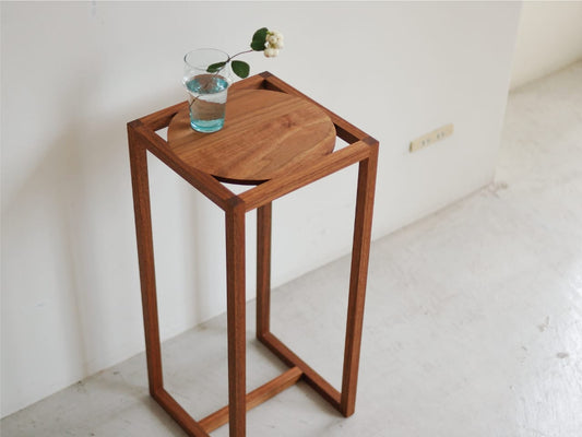 W109  Mini Forest: Wooden Plant Side Table