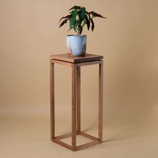 W110 Think Nest: Wooden Plant Side Table