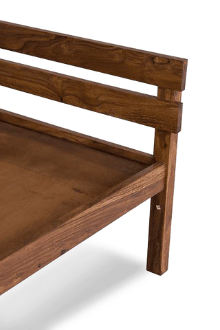 W97 Oakly: Solid Wood Bed