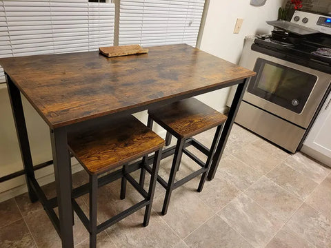 H72 UrbanRise: Wooden Bar Table