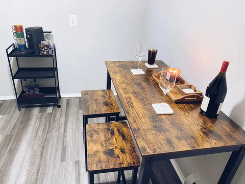 H72 UrbanRise: Wooden Bar Table