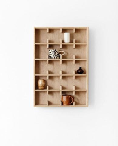 W22 Millhouse: Cup Shelf, Wooden Cup Shelf & Mug Organizer, Rustic Wall-Mounted Kitchen Storage