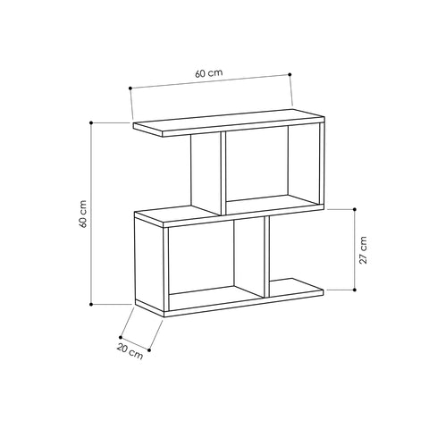 S Style Solid Wooden Side Table