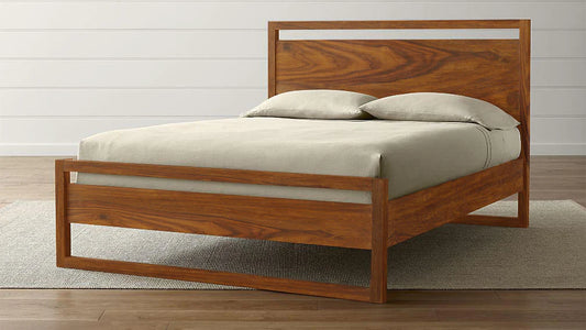 W96 Dormo: Solid Wood Bed