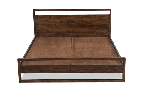 W96 Dormo: Solid Wood Bed