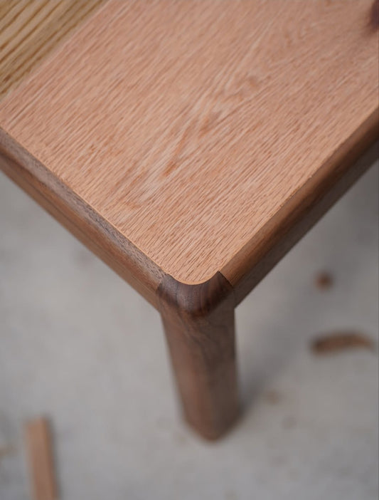 W135 Zento: Solid Wood Centre Table, Rustic Minimalist Living Room Furniture