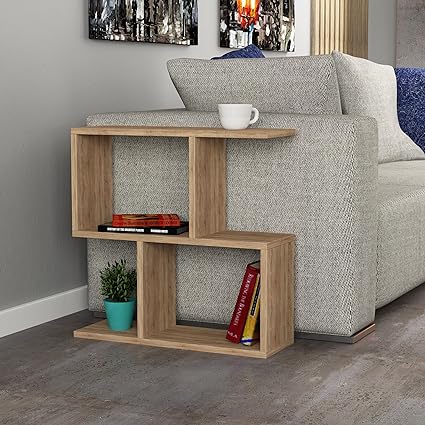 S Style Solid Wooden Side Table