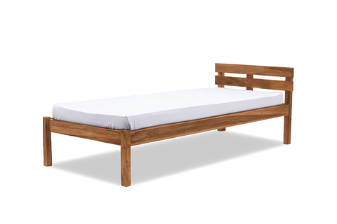 W93 Serene: Solid Wood Bed