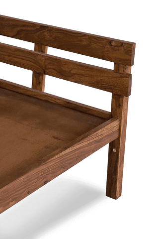 W93 Serene: Solid Wood Bed