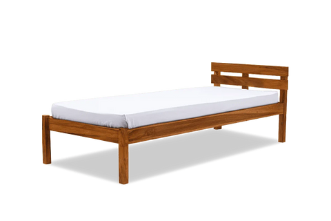 W93 Serene: Solid Wood Bed