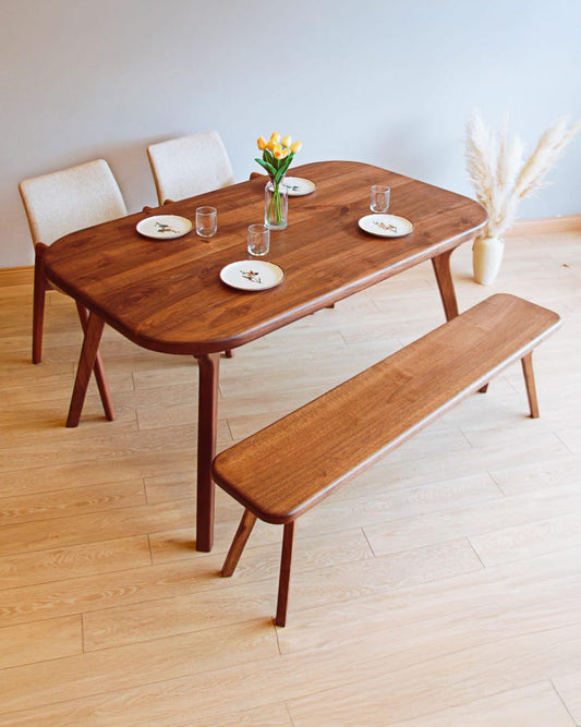 W135 Mozilya:  Solid Wood Dining Table