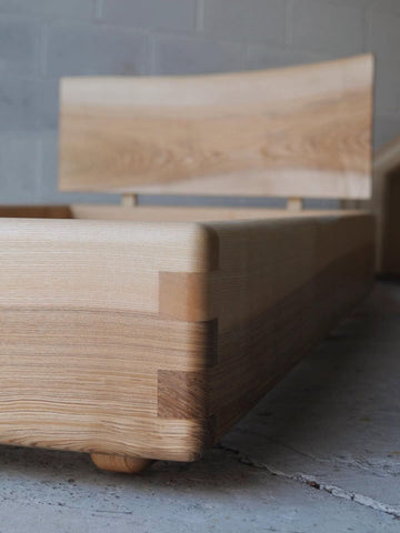 W144 Opal: Solid Wood Bed