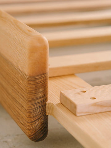 W144 Opal: Solid Wood Bed