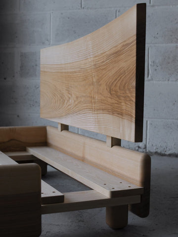 W144 Opal: Solid Wood Bed