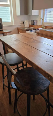 H73 CedarHigh: Wooden Bar Table