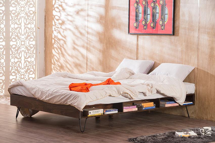 W92 Breeze: Solid Wood Bed