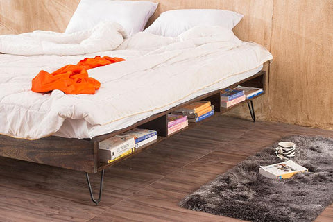 W92 Breeze: Solid Wood Bed