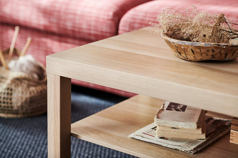 W18 Everwood: Handcrafted Solid Wood Centre Table, Rustic Minimalist Living Room Furniture