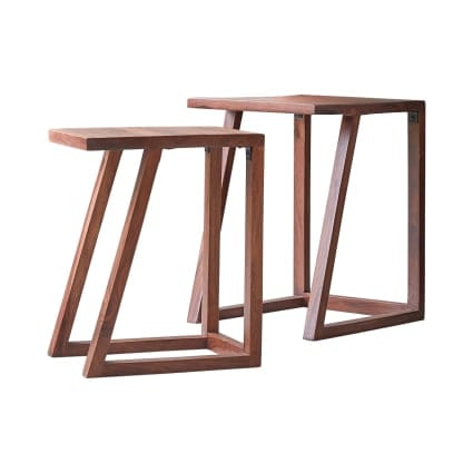 W105 Zen: Solid Wood Nesting Table