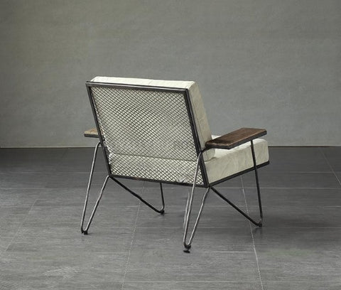 Armchair on a metal frame