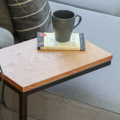 Live Edge Top C Side Wooden Table