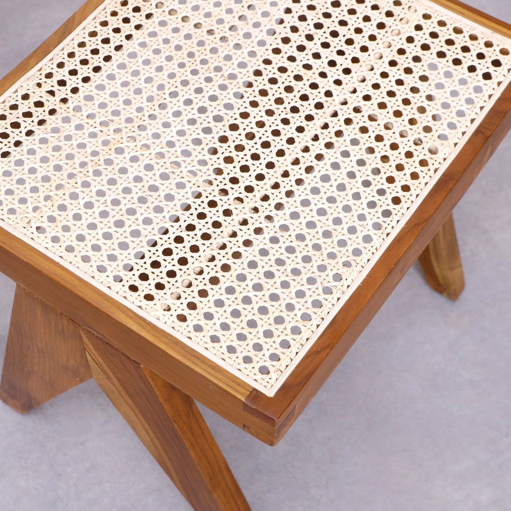 Bench placed in a bedroom or living room corner