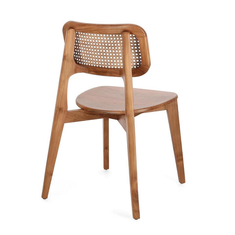 Close-up of wood grain and finish on Kora Bamboo chair