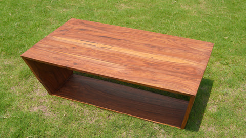 W23 Rosewood: Solid Wood Centre Table, Rustic Minimalist Living Room Furniture