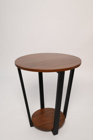 H11 CastWood: Rustic Wooden End Table, Solid Wood Side Table, Minimalist Wooden Side Table, Timeless Design for Every Space, Compact & Functional, Perfect for Living Rooms & Bedrooms