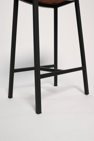 H25 Delicia: Counter Stool (Pair), Industrial Counter Height Stools, Wood & Metal Counter Stools (Set of 2), Rustic Bar Stools – Pack of Two