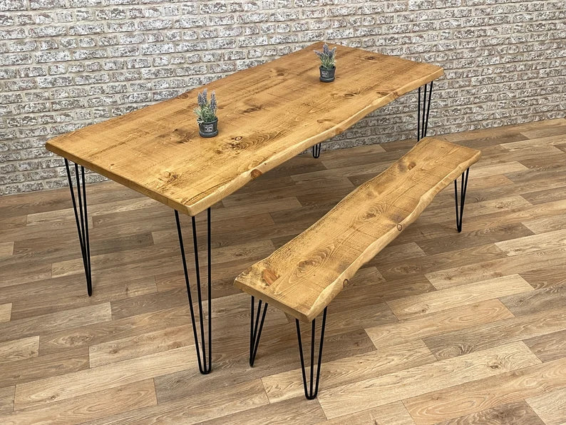 Dining table surface close-up