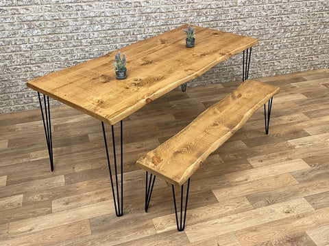 Dining table surface close-up