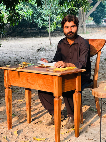 W25 Calm: Wooden Study Table, Office Table, Workstation