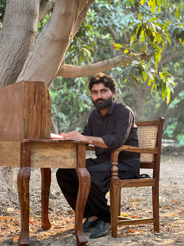 W24 Aura: Wooden Study Table, Office Table, Workstation