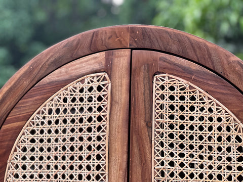 R23 NaturalNest: Canework Cupboard, Wardrobe, living Room Storage