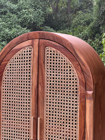 R23 NaturalNest: Canework Cupboard, Wardrobe, living Room Storage