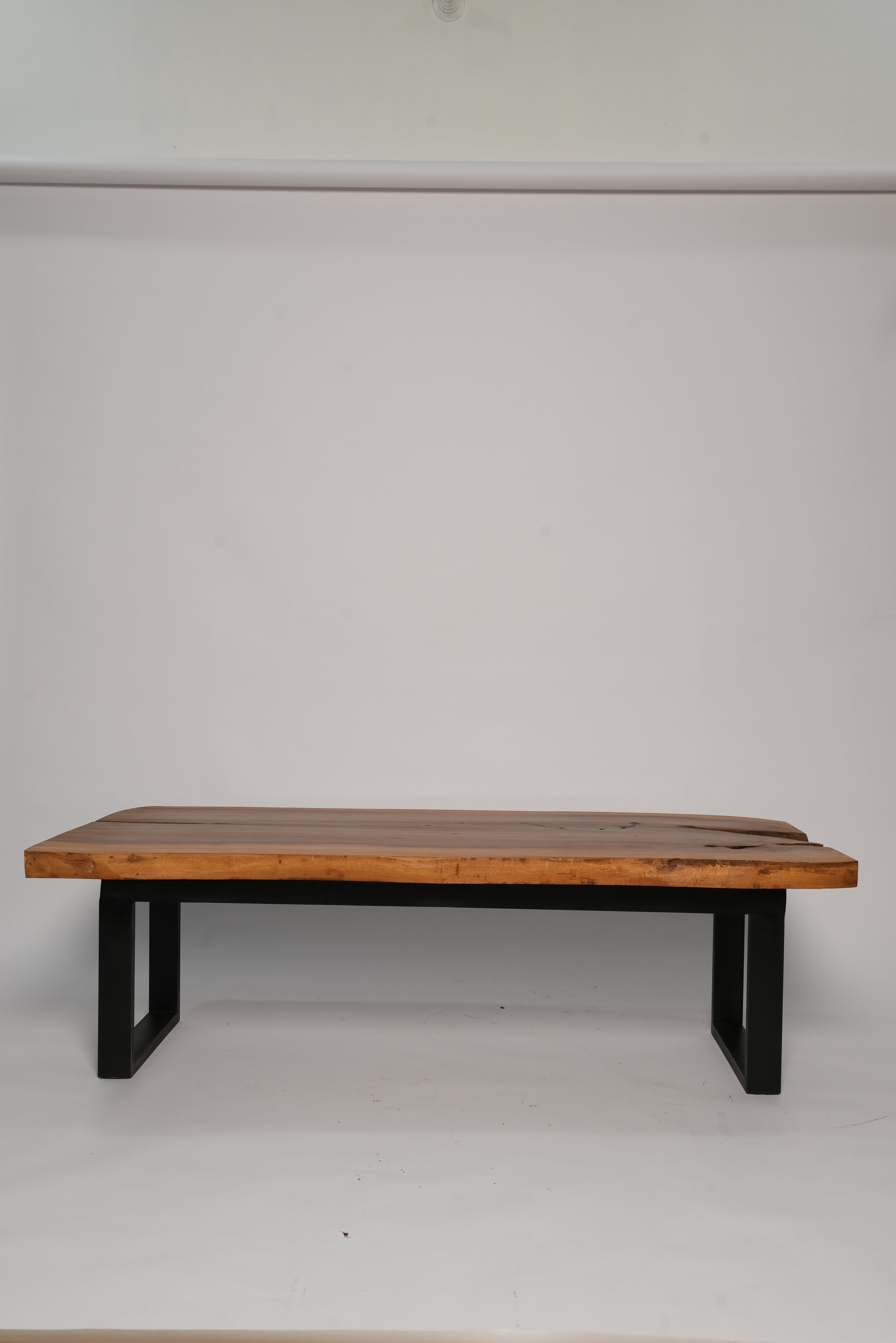 Live edge center table, side profile