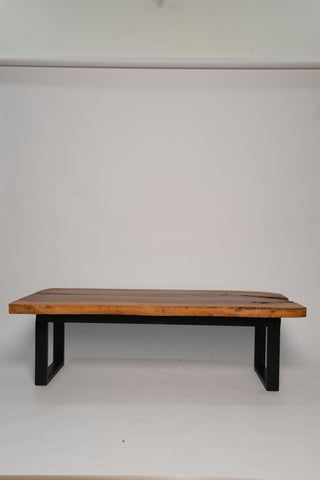 Live edge center table, side profile