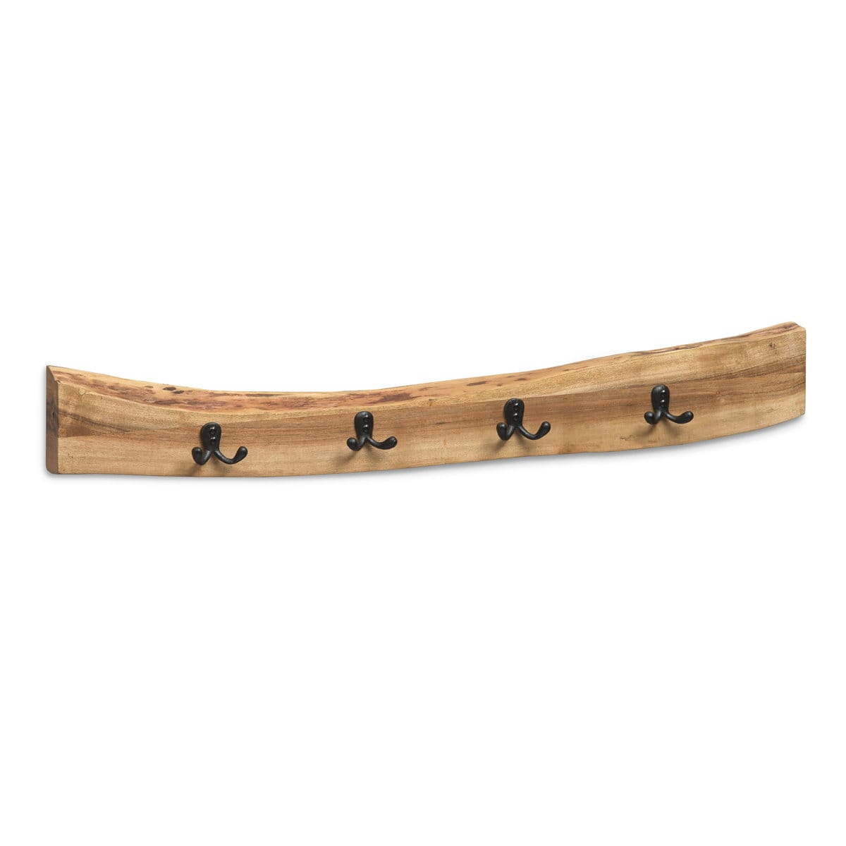 Live edge hanging plank, close-up of wood grain