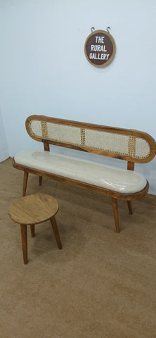 R40 RootCraft rattan bench by The Rural Gallery
