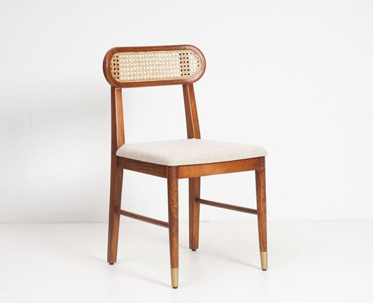 R48 ClassicWeave Sheesham wood chair with woven cane seat