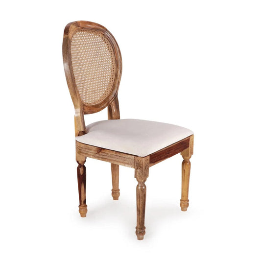 R49 RattiqueWeave Sheesham wood and rattan chair