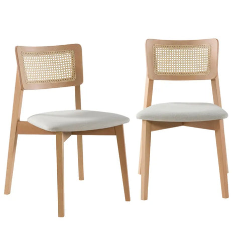 R58 Madora handcrafted wooden dining chair with backrest